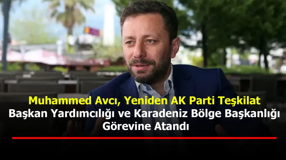 Muhammed Avcı, Yeniden AK Parti Teşkilat Başkan Yardımcılığı ve Karadeniz Bölge Başkanlığı Görevine Atandı