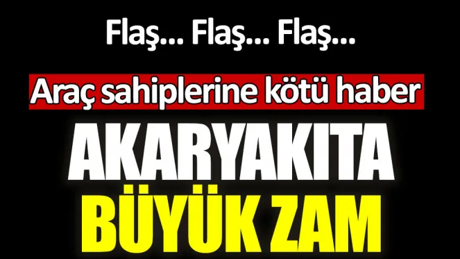 Savaş akaryakıtı da vurdu! Benzine dün geceden itibaren zam geldi