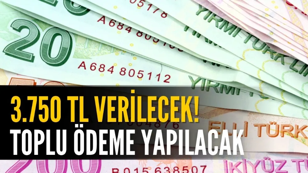 Toplu Ödeme Hesaplara Yatacak! Tam 3750 TL Verilecek