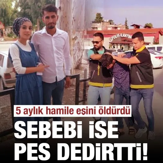 Hamile eşini birlikte televizyon izlemediği için boğarak öldürmüş