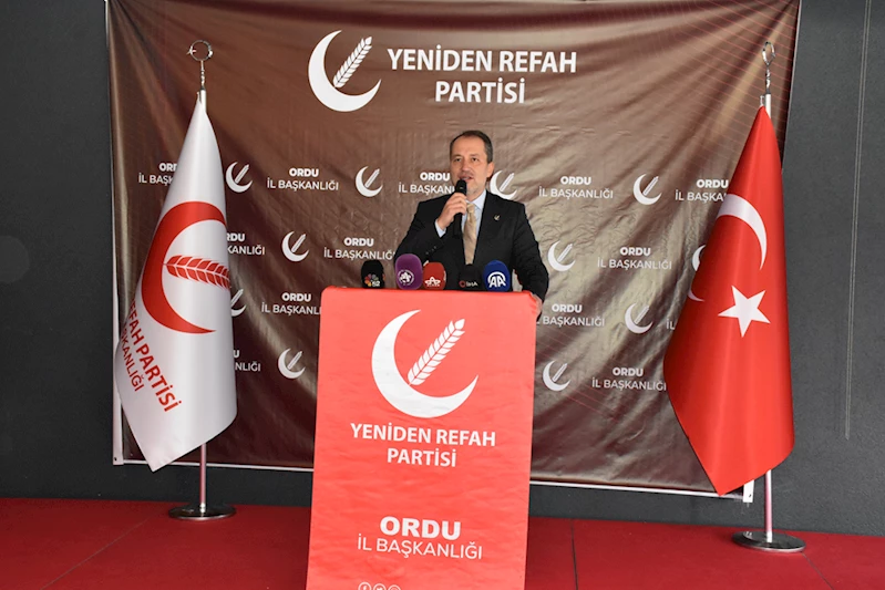 Yeniden Refah Partisi Genel Başkanı Erbakan, Ordu