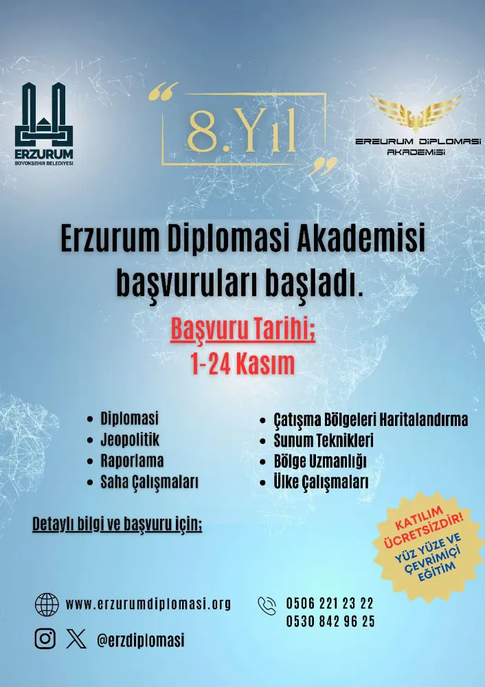Erzurum Diplomasi Akademisi, Geleceğin Diplomatlarını Yetiştirmeye Devam Ediyor