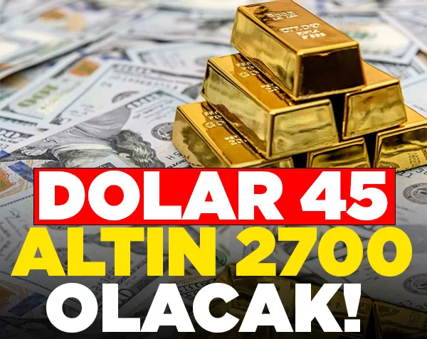 Dolar 45 altın 2700 lira olacak! Flaş açıklama...