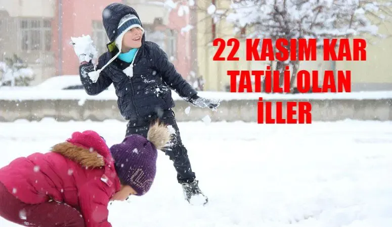 Bugün Okullar Tatil Mi 22 Kasım? Bodrum, Amasya, Van, İstanbul, Erzurum’da Okullar Tatil Mi Son Dakika
