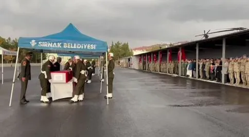  Pençe-Kilit Operasyonu bölgesinde şehit olan 3 asker için tören yapıldı
