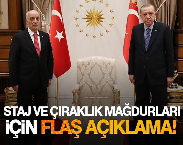 Staj ve Çıraklık Mağdurları için Ergün Atalay