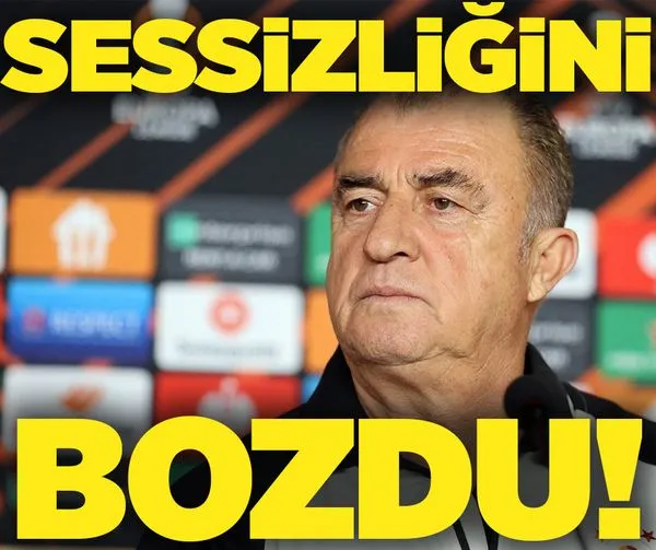 Fatih Terim sessizliğini bozdu!