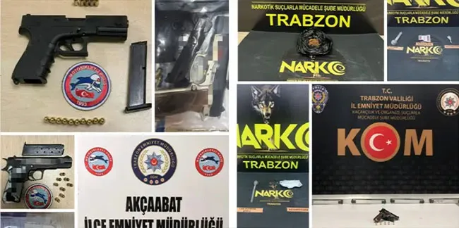 Trabzon’da zehirle mücadele! 9 şahıs hakkında işlem!