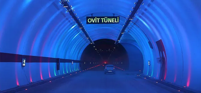 Rize-Erzurum Kara Yolu Ovit Tüneli Kısmen Ulaşıma Açıldı