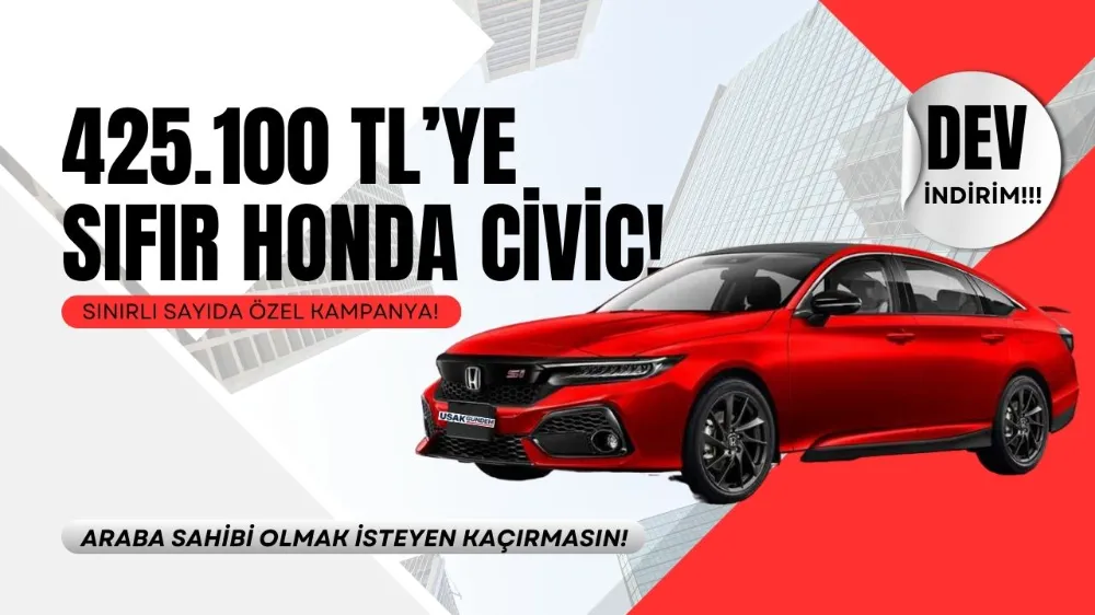 Honda Civic için ÖTV sıfırlandı! Kararı Erdoğan açıkladı 425.100 TL