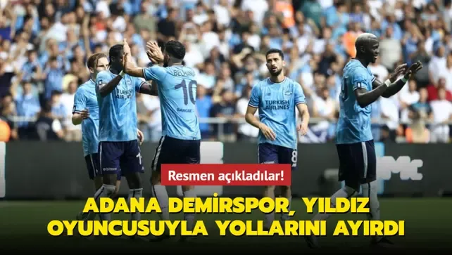 Resmen açıkladılar! Adana Demirspor, yıldız oyuncusuyla yollarını ayırdı