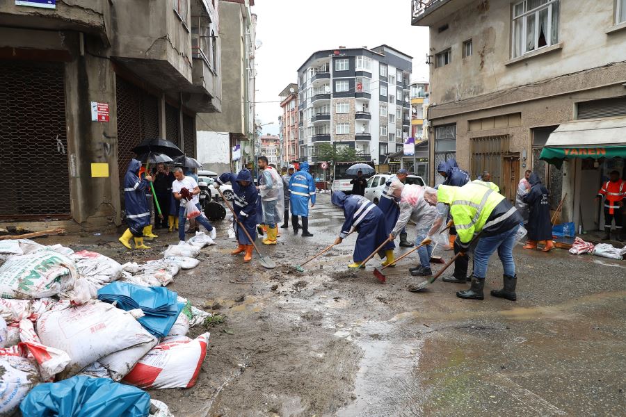 ORDU’DA SEL VE TAŞKINLARA KARŞIN ÖNLEMLER ARTIRILDI