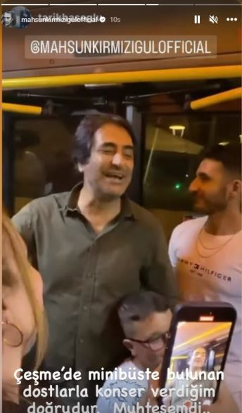 Minibüse Binen Mahsun Kırmızıgül, Yolculara Konser Verdi!