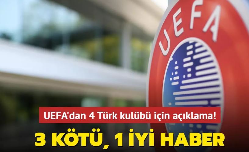 UEFA dört kulüpten üçüne ceza kesti