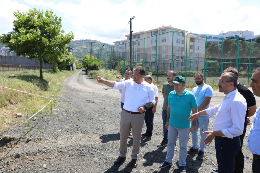 Akçaabat Belediye Başkanı Osman Nuri Ekim, DSI Tarafından Yapılan Çalışmaları Yerinde İnceledi