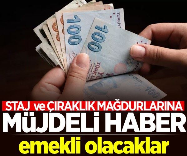 Staj ve çıraklık sigortası mağdurlarına müjde! Emekli olacaklar...