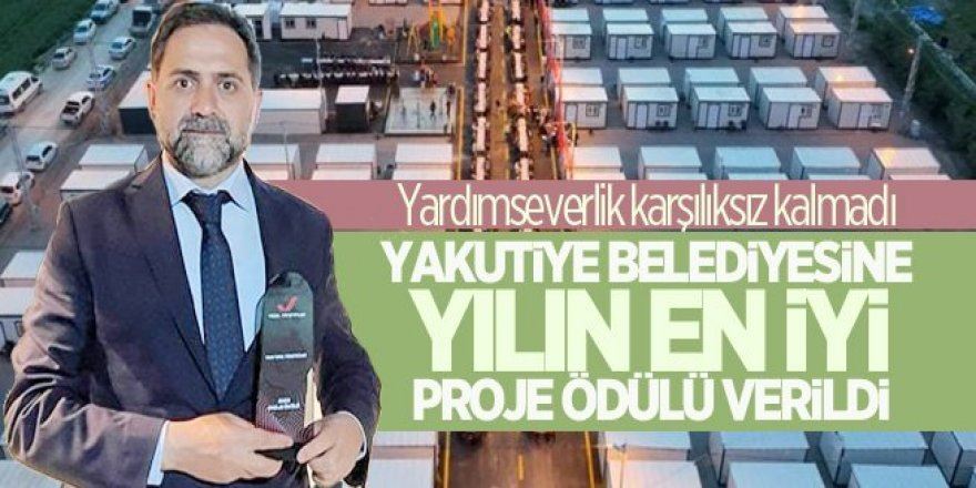 Erzurum Yakutiye Belediyesine Yılın En İyi Proje Ödülü Verildi