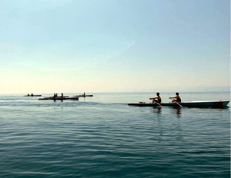 Sinoplu kürek sporcuları Türkiye şampiyonalarına hazırlanıyor