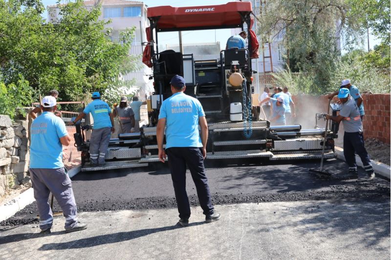 Suluova Belediyesinin asfalt çalışmaları