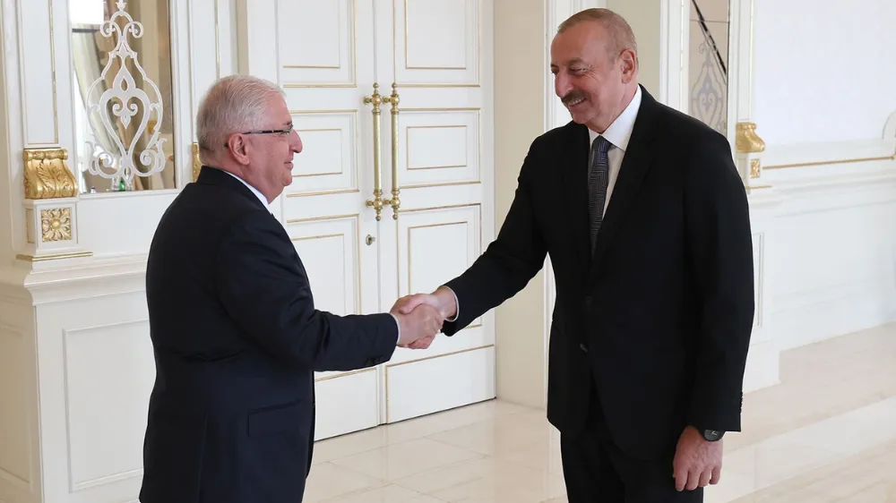 Bakanı Güler, Azerbaycan Cumhurbaşkanı Aliyev tarafından kabul edildi