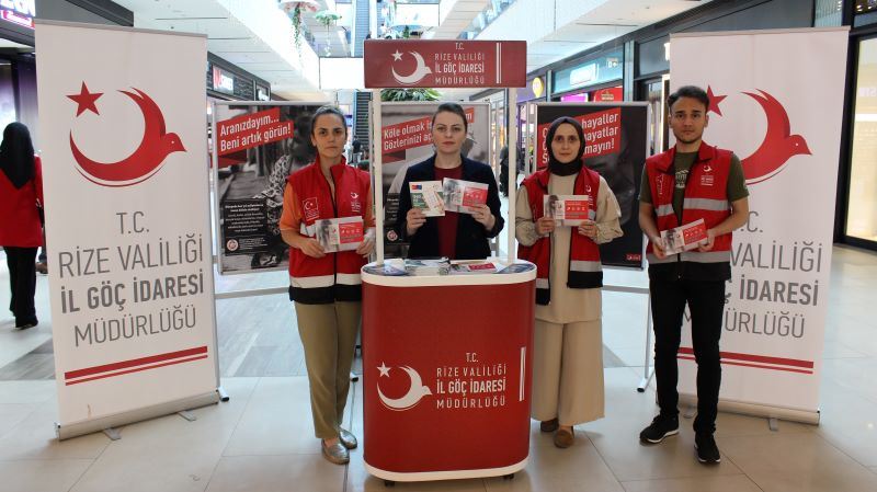 İnsan ticaretiyle mücadele için Rize İl Göç İdaresi sahada