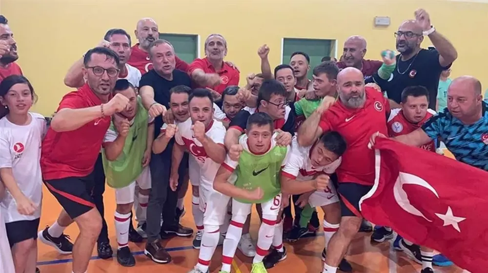 Down Sendromlu Özel Futsal Milli Takımı tarih yazdı!