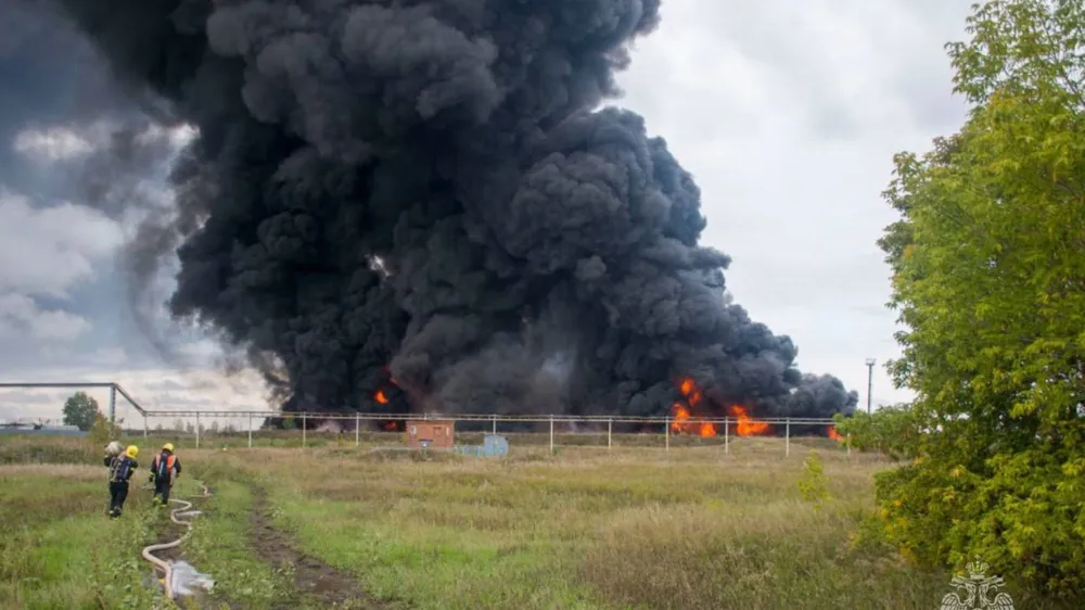 Rusya’da sanayi bölgesinde yangın
