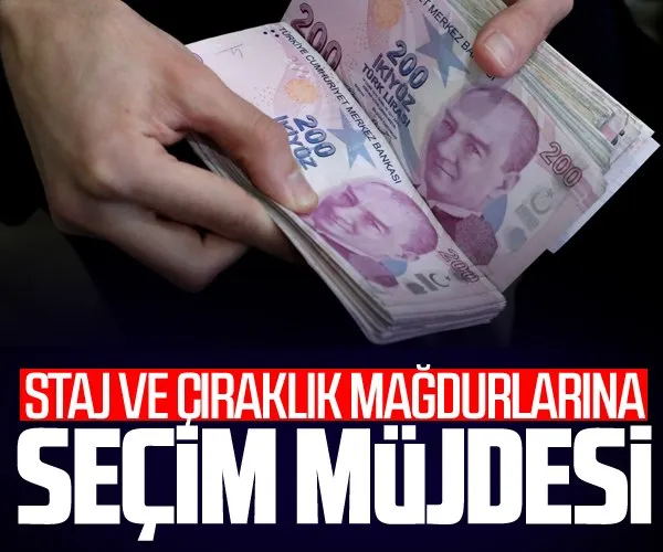 Staj ve çıraklık sigortası mağdurlarına seçim müjdesi!