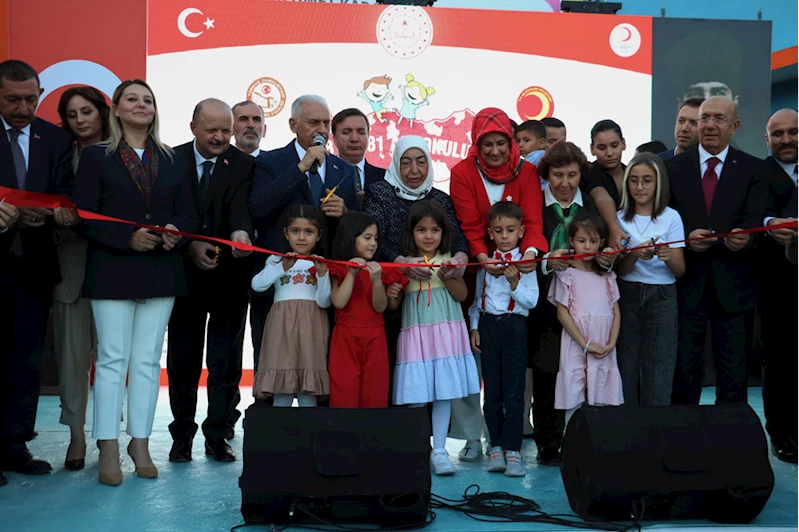 AK Parti Genel Başkanvekili Yıldırım, anaokulu açılışında konuştu: