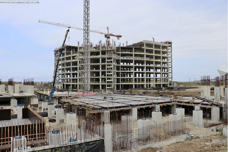 Trabzon Şehir Hastanesi inşaatının 2025