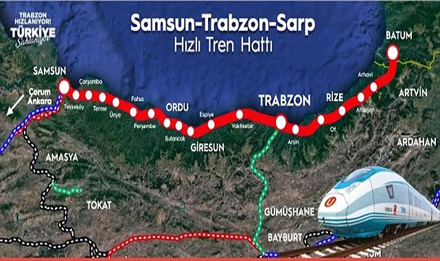 Rize ile Samsun arası 2,5 saat olacak! Karadeniz