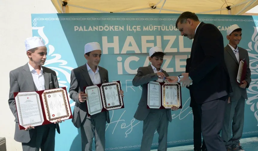 Erzurum Valisi Mustafa Çiftçi, Hafızlık İcazet Töreni