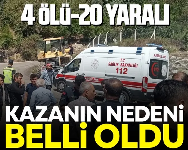 Kahramanmaraş’ta feci kaza! 4 ÖLÜ, 20 YARALI...