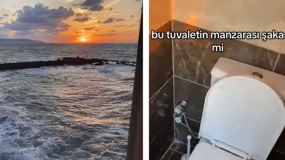 Trabzon’da bir işletmenin tuvaletinin manzarası viral oldu