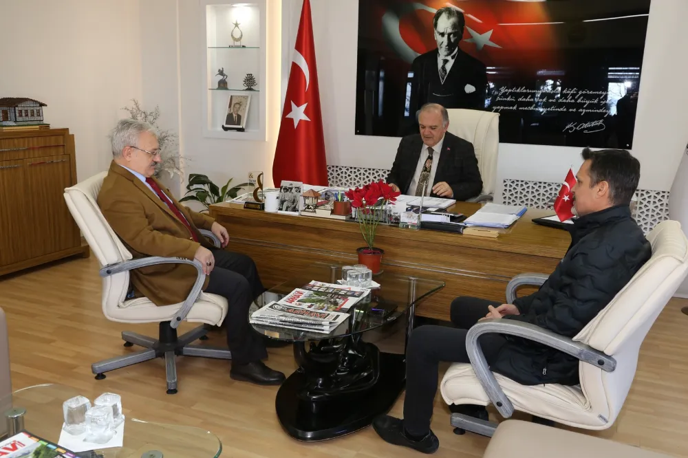 AÇÜ Rektörü Bilgin ve Fakülte Dekanı Ölmez’den Başkan Kurdoğlu’na Ziyaret