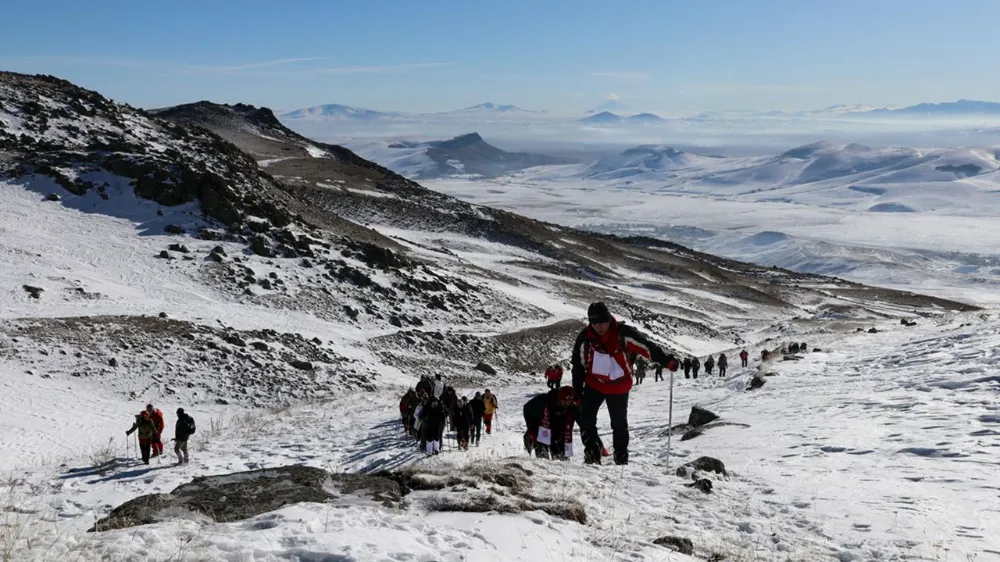 Allahuekber Dağı, kış tırmanışı için dağcıları ağırlıyor