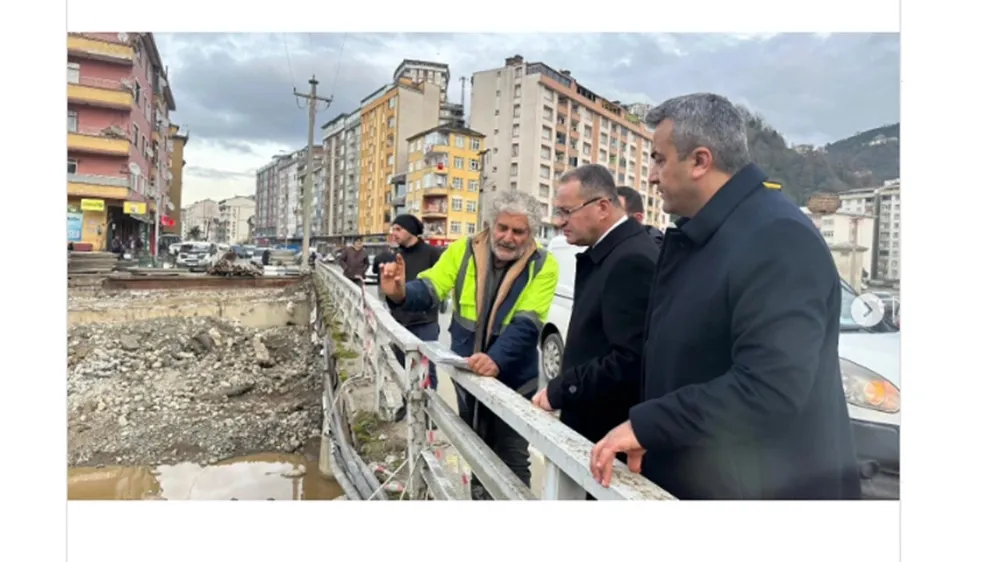 DSİ Çayeli’ndeki dere çalışmalarını yakın takibe aldı