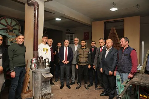 Bayburt Valisi Eldivan, Küçük Sanayi Sitesi Kooperatifini ziyaret etti