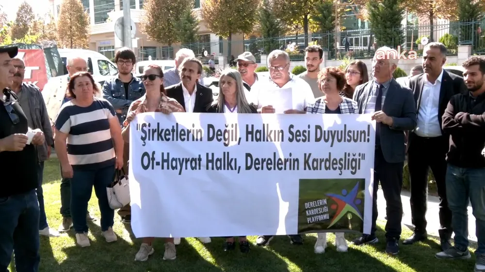 Derelerin Kardeşliği Platformu’ndan HES Projesine Protesto: 