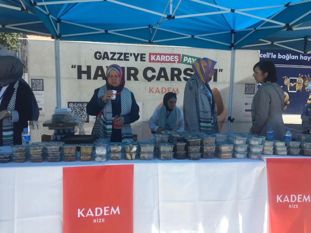 RİZE’DEN GAZZE’YE KARDEŞ PAYI  KERMESİ