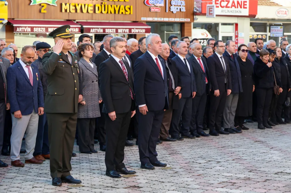 Artvin’de 10 Kasım’da Atatürk’e Saygı ve Minnet Töreni