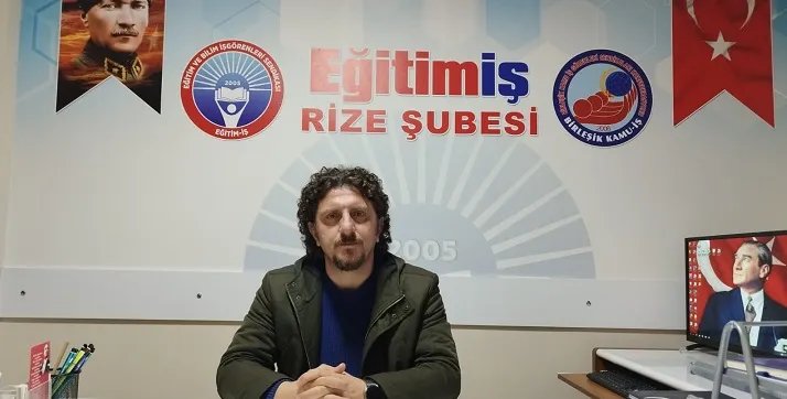 Eğitim İş Rize Şube Başkanı Hamza Kutay: “Gerçek Sendikacılığın Mücadelesini Veriyoruz”