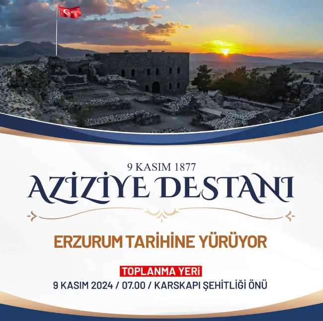 Aziziye Destanı’nın 147. Yıl Dönümünde Birliktelik Vurgusu: Tabyalar Yürüyüşü