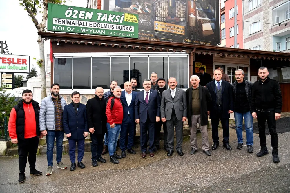 Trabzon Büyükşehir Belediye Başkanı Ahmet Metin Genç, Şoför Esnafını Dinledi