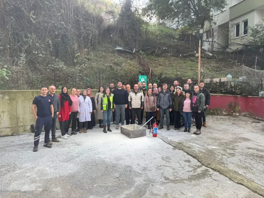 Trabzon İl Sağlık Müdürlüğü, Yangın ve Acil Durum Tatbikatlarını Sürdürüyor