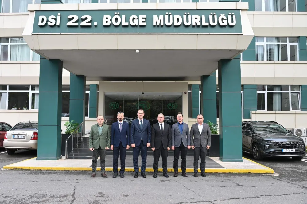 Akçaabat Belediye Başkanı ve AK Parti İlçe Başkanı, DSİ 22. Bölge Müdürlüğü’nü Ziyaret Etti