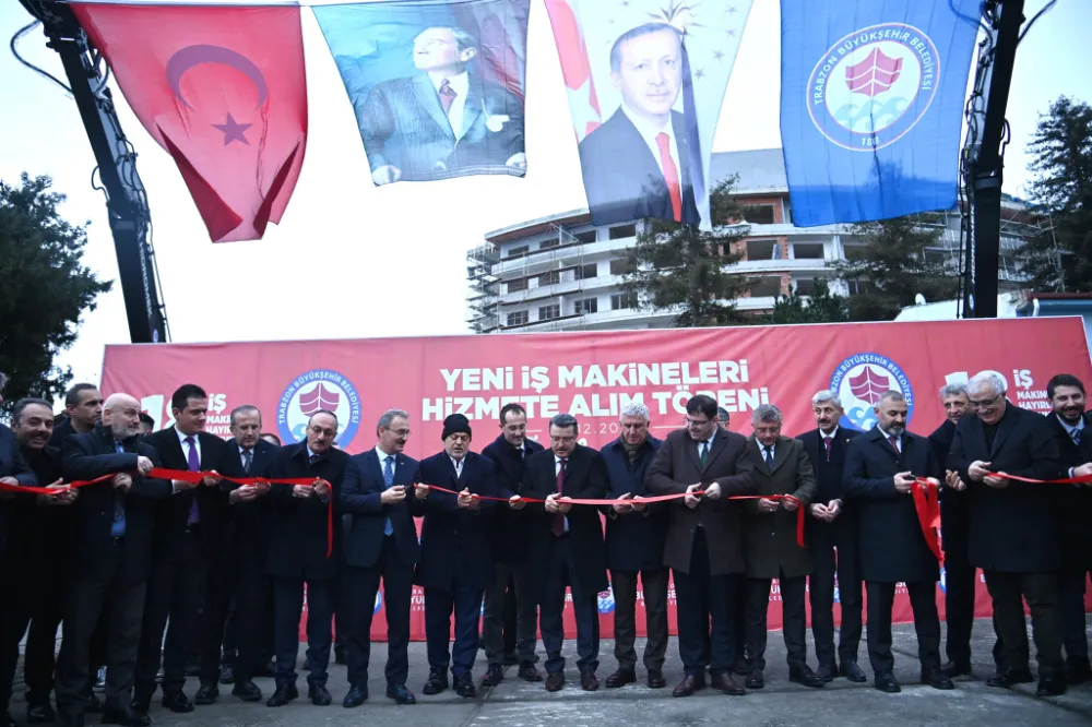 Trabzon Büyükşehir Belediyesi’ne 18 Yeni İş Makinesi