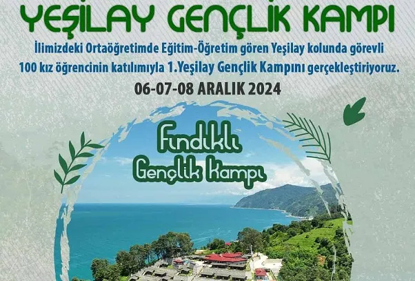 Rize Yeşilay’dan Gençlik Kampı