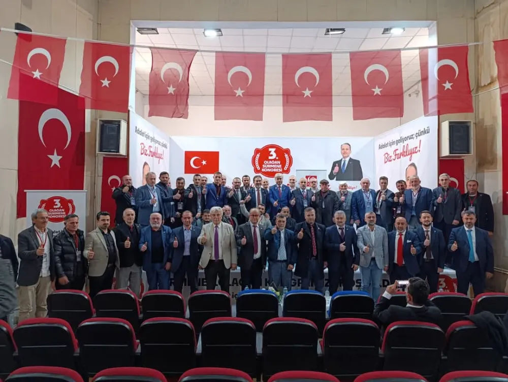 Sürmene Yeniden Refah Partisi 3. Olağan Genel Kurulunu Gerçekleştirdi