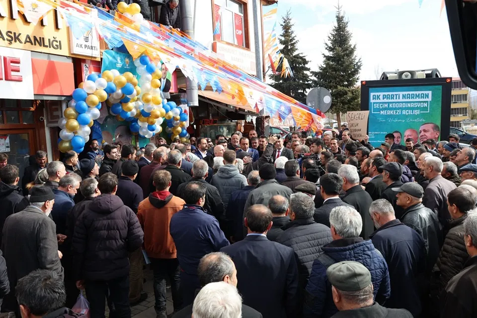 AK Parti Narman Seçim Koordinasyon Merkezi Açıldı